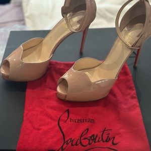 Limited edition, Christian Louboutin,   US 9 1/2 shoe bags, extra heels and box.